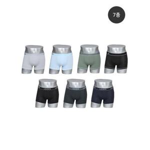 [라코스테 언더웨어]남성 로고 자수 베이직라인 드로즈 7종세트