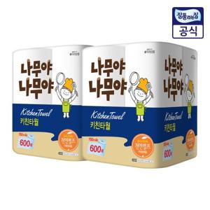 미래생활 나무야나무야 키친타월 150매 4롤 2팩