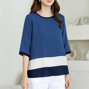 [데드라](99size)와투배색블라우스 TBD3535_DC