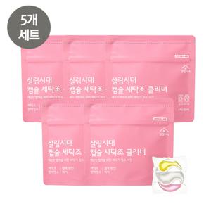 [세탁세트] 살림시대 세탁조클리너(5개) /세탁기청소, 내부청소용,깨끗빨래