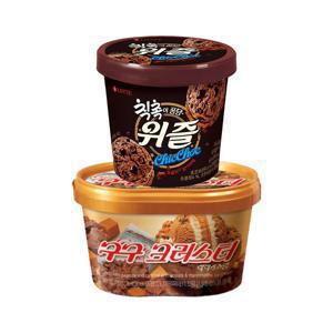 떠먹는 아이스크림 2종 660ml 6개 / 구구크러스트/위즐 칙촉