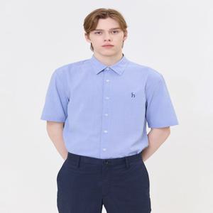 [24SS] [스테디셀러]블루 폴리레이온 반팔셔츠 WHSH4B502B1