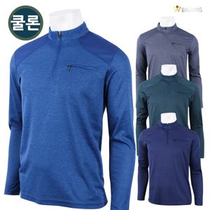 [패션플러스][더빅보스]AIDA쿨론티셔츠 집업 긴팔 봄가을 남성 등산복 작업복