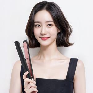 [추가쿠폰+포토리뷰1000P] JMW 플랫핑크 슬림핏 세라믹 코팅열판 프리볼트 판고데기 SW3A01MA+고데기캡/파우치 증정