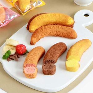 우리밀 바나나빵 18개 맛 별로 6개씩 (오리지널 바나나, 딸기와 바나나, 초코와 바나나)