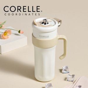 코렐 텀블러 더블벤티 1.25L 진공 보냉 보온 대용량 손잡이 빨대 텀블러