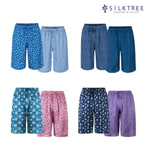 SILKTREE 남여 풍기인견 5부팬츠 2매입(인견100%)