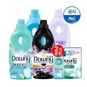 [APP전용] 다우니 초고농축 섬유유연제 1Lx4개 향수컬렉션/실내건조/탈취파워 +200ml 2개[S603*2]