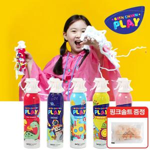 (5종) 바스참 플레이유아버블클렌저 거품목욕입욕제+핑크솔트 굵은입자 100g 1개 증정
