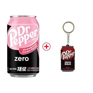 (본사직영) 닥터페퍼제로 스트로베리크림향 350ml CAN (24입)+닥터페퍼 키링 증정