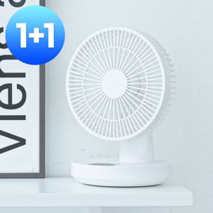 [1+1] 오아 턴에어 미니 탁상용 무선 선풍기 저소음 사무실 캠핑 책상 소형 자동 회전 서큘레이터