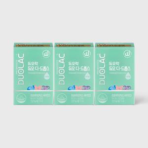 [본사직영]듀오 디 드롭스7.5ml (45일분) 3개 / 아기 액상 유산균 + 비타민D