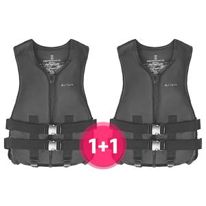 BUFFALO 블랙 에디션 구명조끼 1+1 2개 M-3XL까지 성인구명조끼 빅사이즈 부력보조복 튜브 물놀이용품