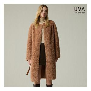 [우바] 25FW 컬링 양모100 롱코트
