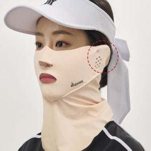 네이팡 귀덮개 넥타입 오픈 자외선차단 골프마스크 얼굴햇빛가리개 자전거 등산 낚시 테니스