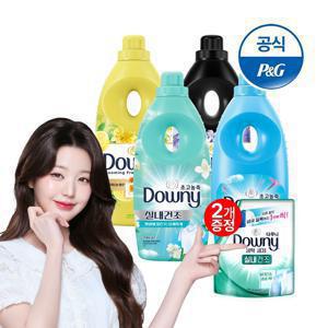 [APP전용] 다우니 초고농축 섬유유연제 1Lx4개 향수컬렉션/실내건조/탈취파워 +200ml 2개증정[S584*2]