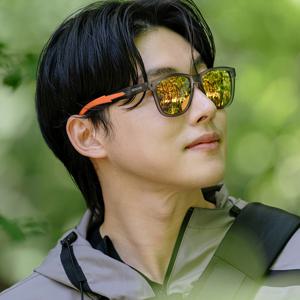 리에티 스포츠 선글라스 VOLTA C4, Clear Black Frame + Orange Lens