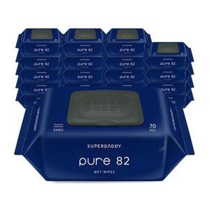 [APP전용] 슈퍼대디 퓨어82 아기물티슈 캡형 70매 20팩 (82g)+무료배송