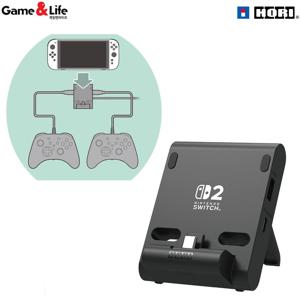 호리 닌텐도 스위치2 휴대용 USB 허브 스탠드 2포트 /테이블모드전용