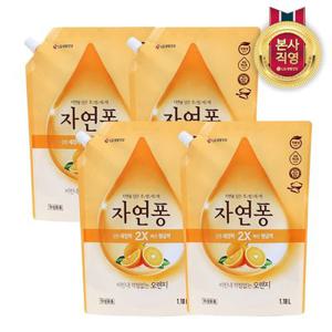 자연퐁 주방세제 오렌지 1.18L x 4개