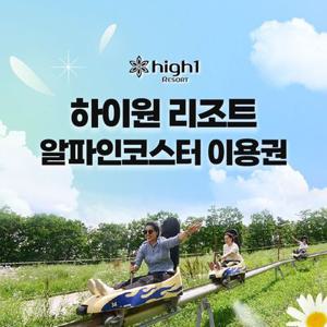 [강원 정선] 하이원리조트_알파인코스터(대/소인)_이용기간 최대 26년 3월 31일까지