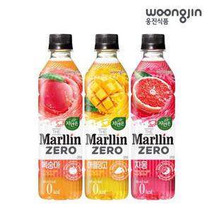 [웅진식품] 자연은 말린제로 2종혼합 500ml x 10페트 (복숭아,애플망고,자몽 중 택2)