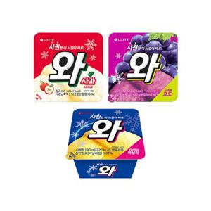 와 아이스크림 16개 골라담기 바닐라 사과 포도 맛