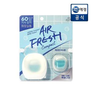 [포토리뷰1,000P] 에어후레쉬 컴팩트비치형 화장실 방향제 본품+리필 (비누/부케/코튼)
