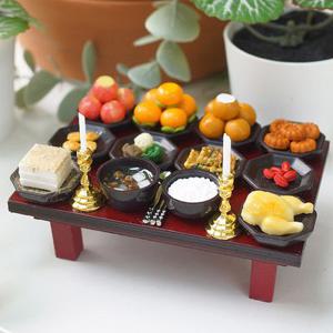 납골당 1인 제사상 상차림 꾸미기 미니어처 (중)