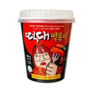 떡대 컵떡볶이 1박스 (130g x 6개입) 밀떡 실온보관 컵볶이