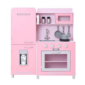 팀슨키즈 주방놀이 메이페어 2단 (핑크/화이트) / 쿡웨어세트 (핑크/화이트) / 아이들 정서 발달에 도움