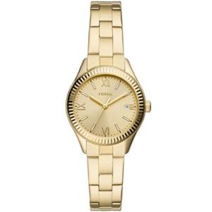 Fossil 파슬 여성용 라이 3핸드 날짜 골드톤 스테인리스 스틸 시계 30mm 3538964