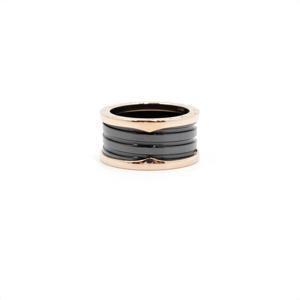 Bvlgari(불가리) 345858 18K로즈골드(핑크골드) 블랙세라믹 B-ZERO1 비제로원4밴드링 반지-19호,20호aa52147