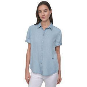 우먼 DKNY 디케이앤와이 진 Rolled-Sleeve 버튼업 셔츠 - BAYPORT STRP CHMBRY 10768888