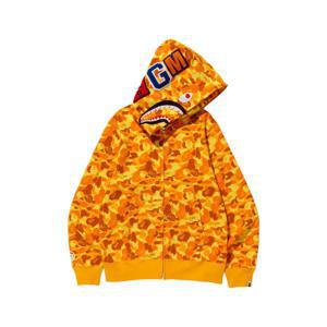 BAPE 베이프 배틀그라운드 모바일 샤크 풀 집 후드 탠저린 411578