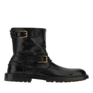 DOLCE & GABBANA Black leather Bernini boots A70032AW352 80999