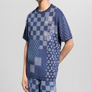 [백화점 풀셋] 루이비통 남자 쇼트 슬리브드 니티드 크루넥 니트 반팔 티셔츠 L1AIMBW