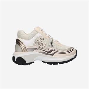 샤넬 샤식스 스니커즈 CC로고 화이트 아이보리 크루즈 여성 운동화 G45077