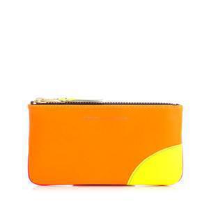 꼼데가르송월렛 Two tone leather coin purse SA8100SFLO/P-ORANGE/PINK JP2