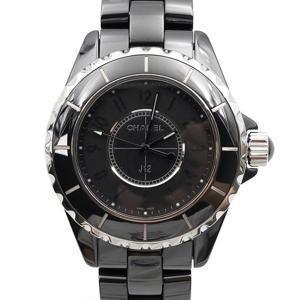샤넬 H3828 J12 인텐스 블랙 세라믹 33MM  쿼츠 여성 시계aa52518