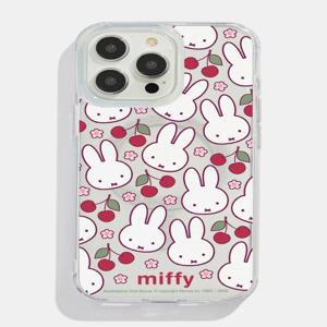 Skinnydip(스키니딥)- Miffy Cherry Glitter MagSafe Case(미피와 체리 글리터 맥세이프케이스)