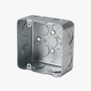 철 매입박스 사각 2개용 54mm 매립 콘센트 내부 금속