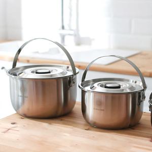 스텐 코펠 세트 캠핑 냄비 그릇 식기세트 3type