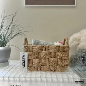 소형 라탄바구니 내추럴 소품 수납 정리 미니바스켓