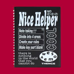 LOOSE LEAF BINDER NOTE_NICE_BLACK