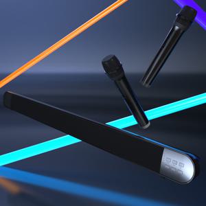 [리퍼](S급)락클래식 디스코바 노래방,사운드바,블루투스스피커 +마이크2개