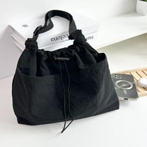 크링클 캔버스백 스트링 크로스 숄더백 여행 가방