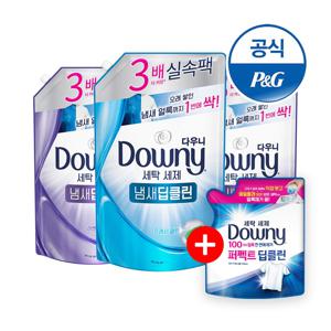프리미엄 세탁 세제 냄새딥클린 리필1.4L 3개 (프레시/라벤더) +200ml 증정