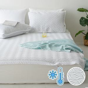 High 퀄리티 이글루 듀라론 냉감 여름 침대패드 + 베개덮개 SET (SS/Q)