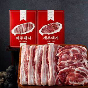 제주돼지 한근구이 600g(오겹살300g+목살300g)